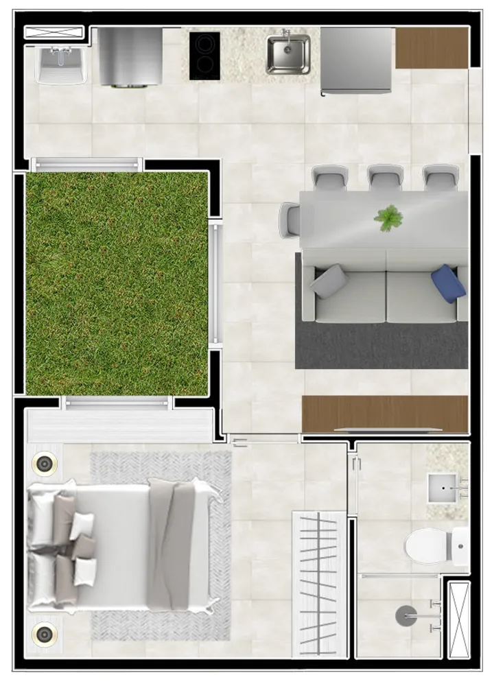 Apartamento, 1 quarto, 25 m² - Foto 5