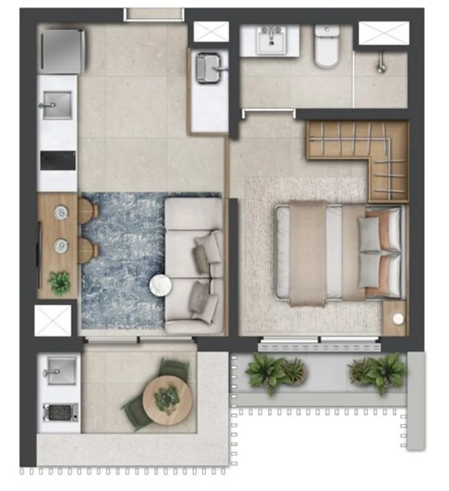 Apartamento, 1 quarto, 43 m² - Foto 8
