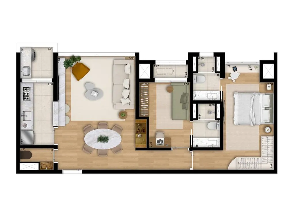Apartamento, 2 quartos, 81 m² - Foto 11