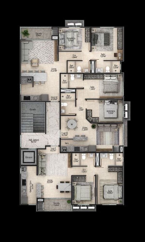 Apartamento, 2 quartos, 56 m² - Foto 4