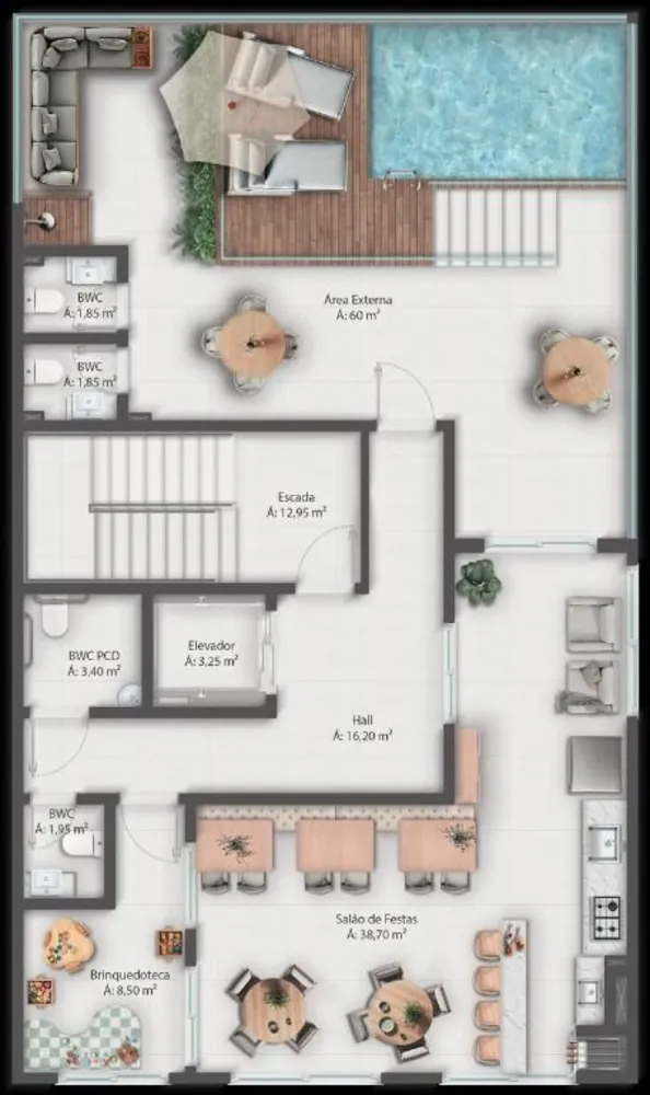 Apartamento, 1 quarto, 36 m² - Foto 2