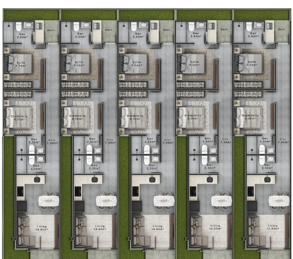 Casa, 2 quartos, 60 m² - Foto 4