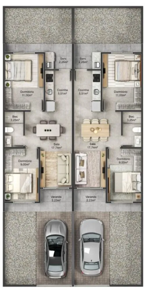 Casa, 2 quartos, 53 m² - Foto 4
