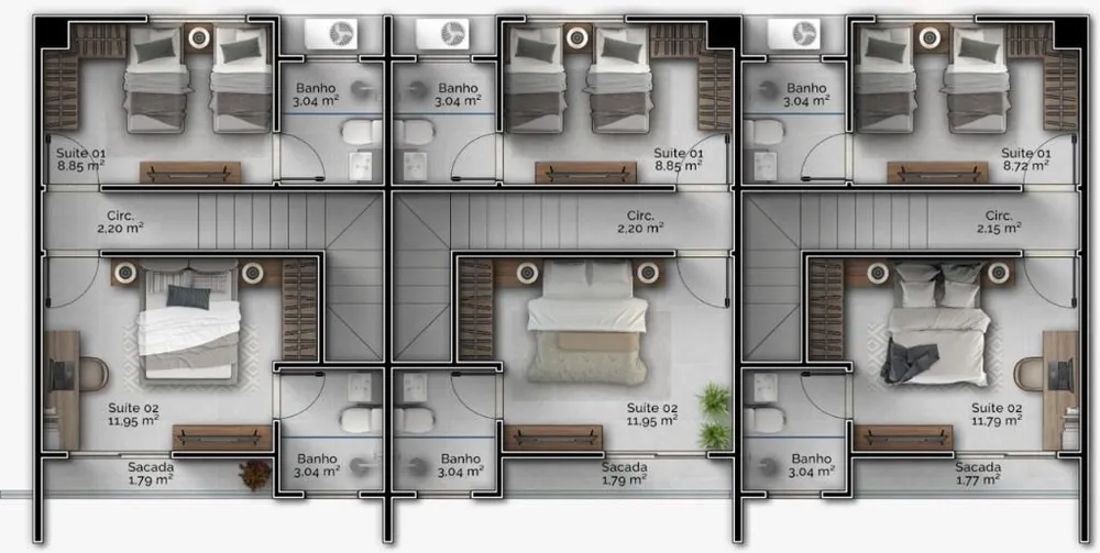Casa, 2 quartos, 80 m² - Foto 2