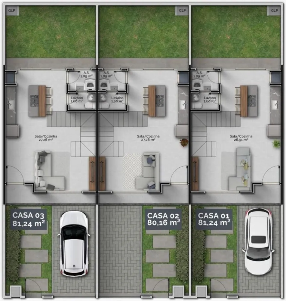 Casa, 2 quartos, 80 m² - Foto 3