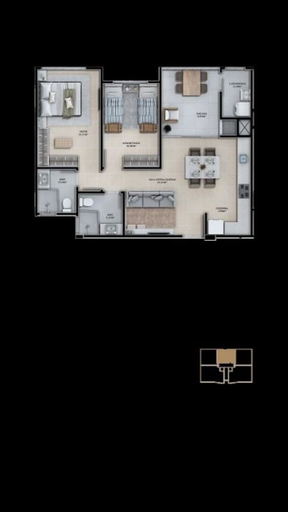 Apartamento, 2 quartos, 77 m² - Foto 4
