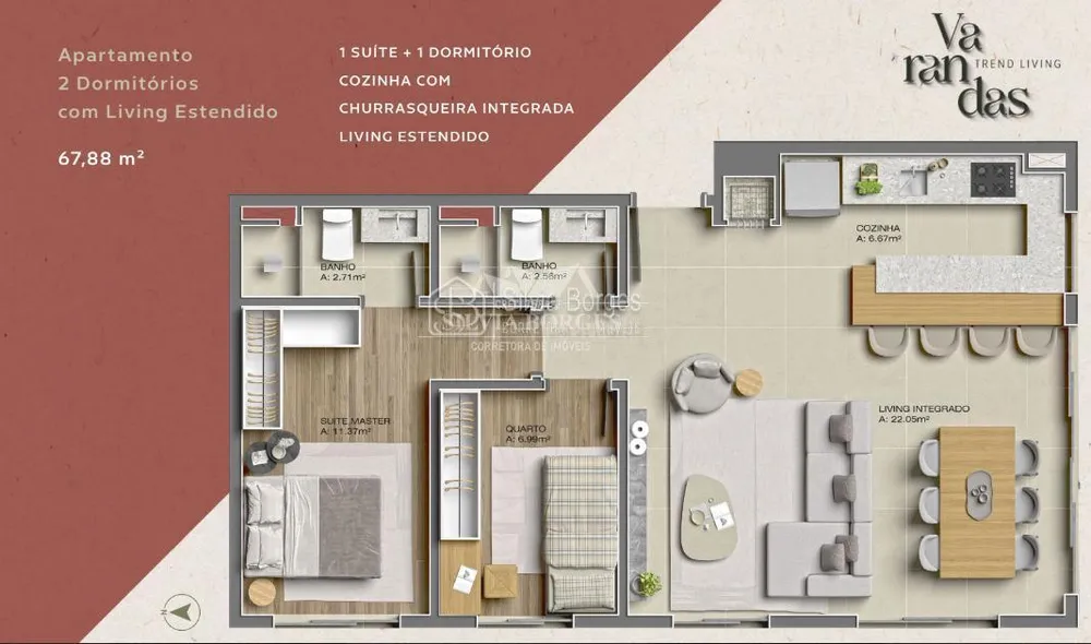 Apartamento, 2 quartos - Foto 15