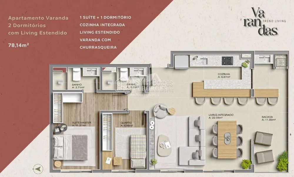 Apartamento, 2 quartos - Foto 14