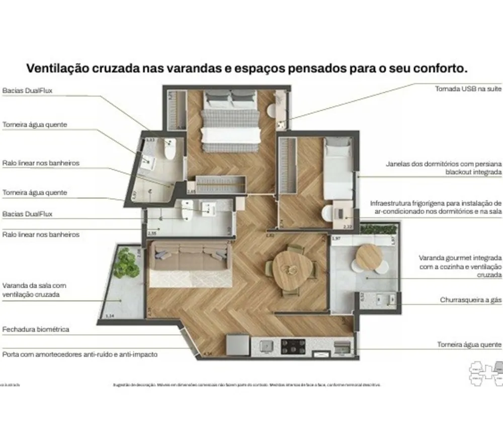 Apartamento, 2 quartos, 54 m² - Foto 3