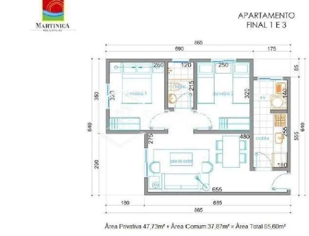 Apartamento, 2 quartos, 48 m² - Foto 12