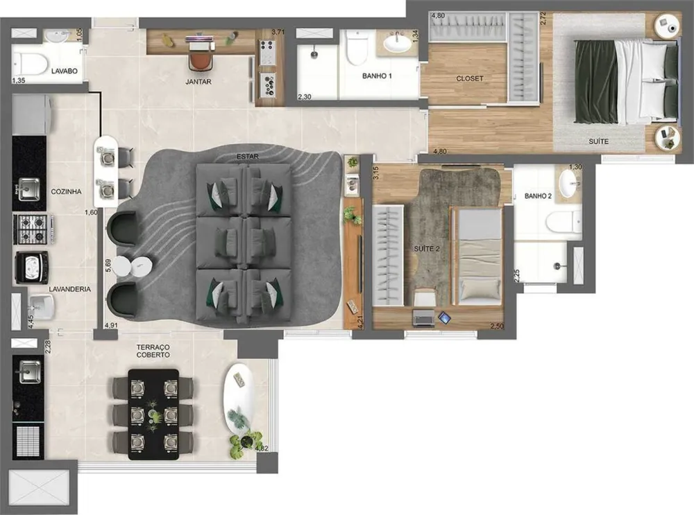 Apartamento, 3 quartos, 128 m² - Foto 22