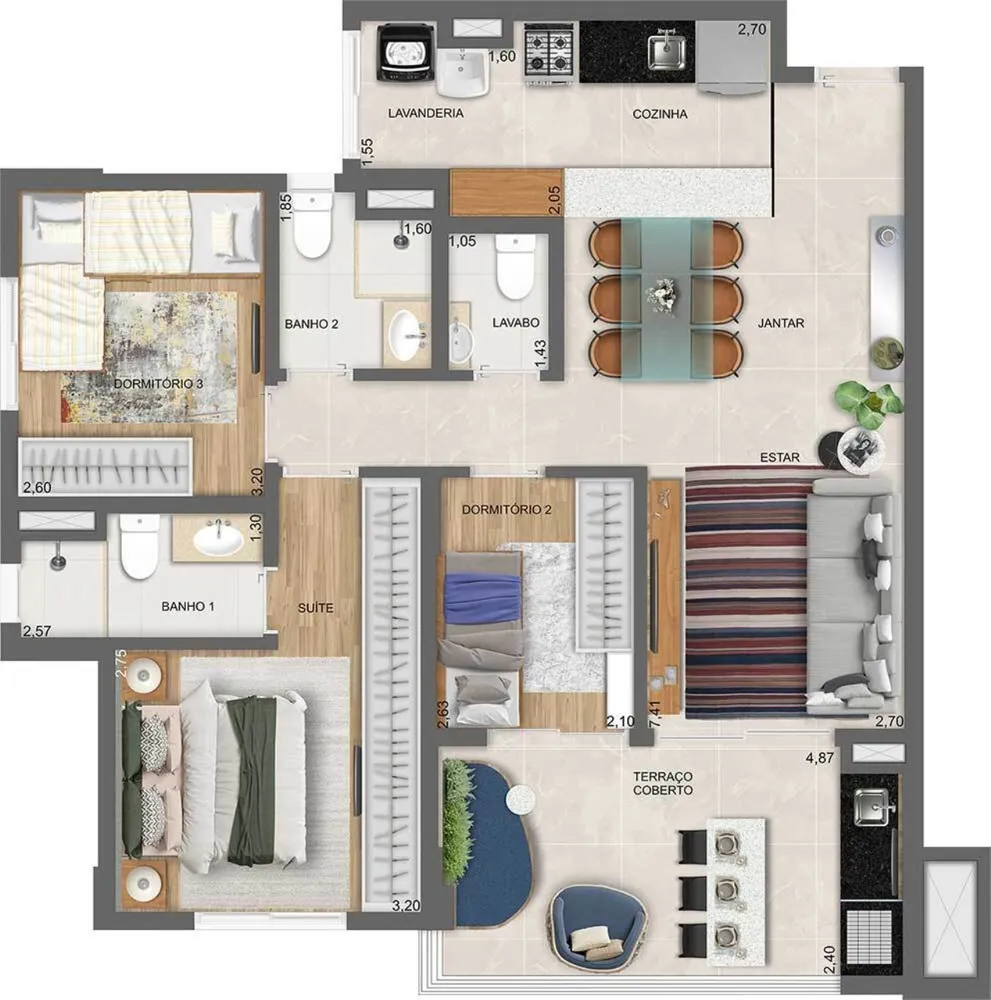 Apartamento, 3 quartos, 128 m² - Foto 19