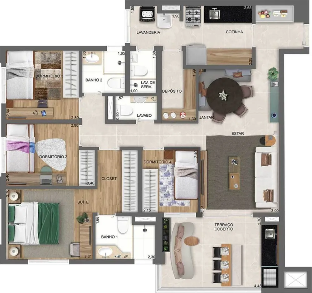 Apartamento, 3 quartos, 128 m² - Foto 23