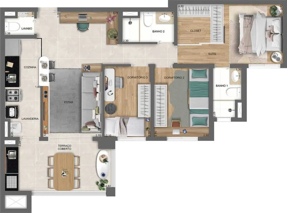 Apartamento, 3 quartos, 128 m² - Foto 20