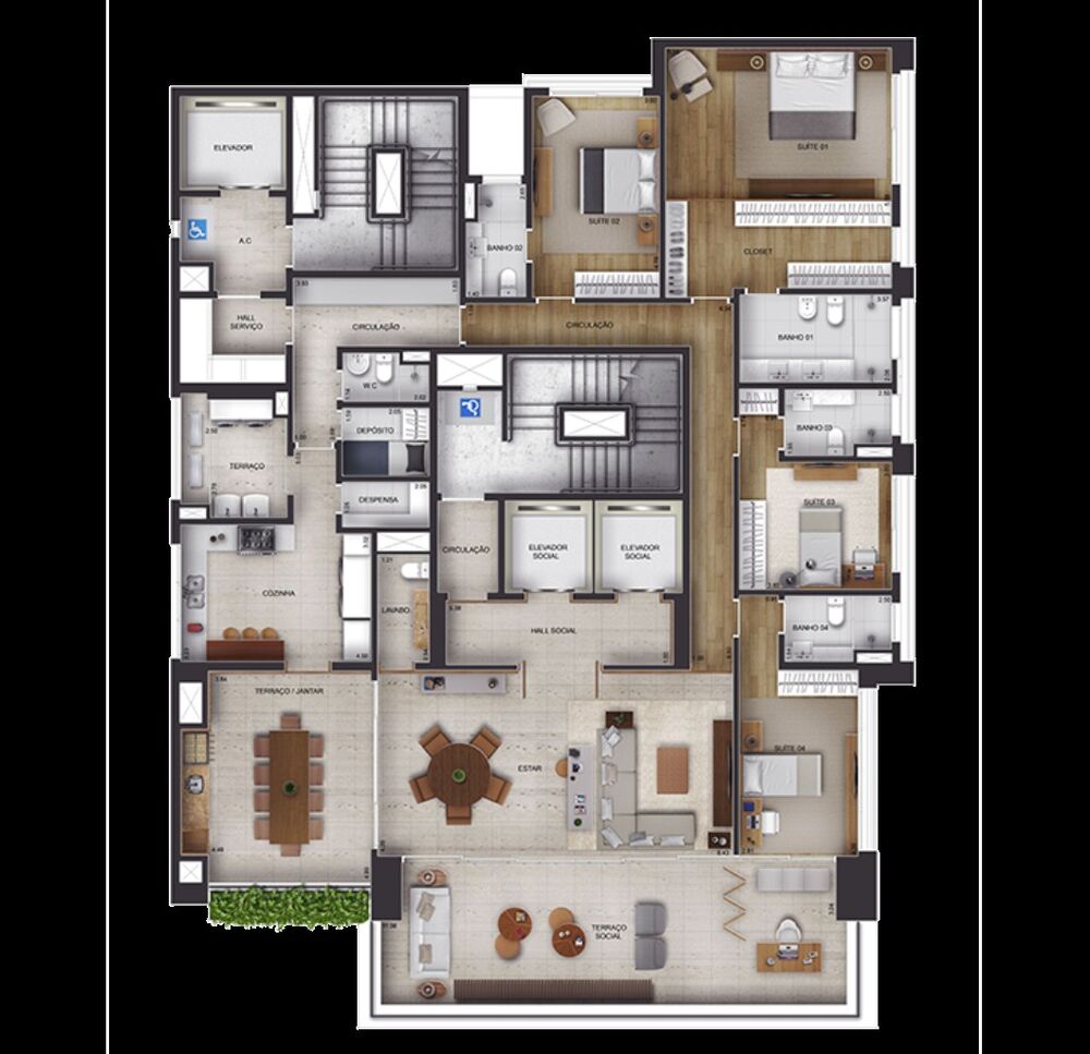 Apartamento, 4 quartos, 303 m² - Foto 17