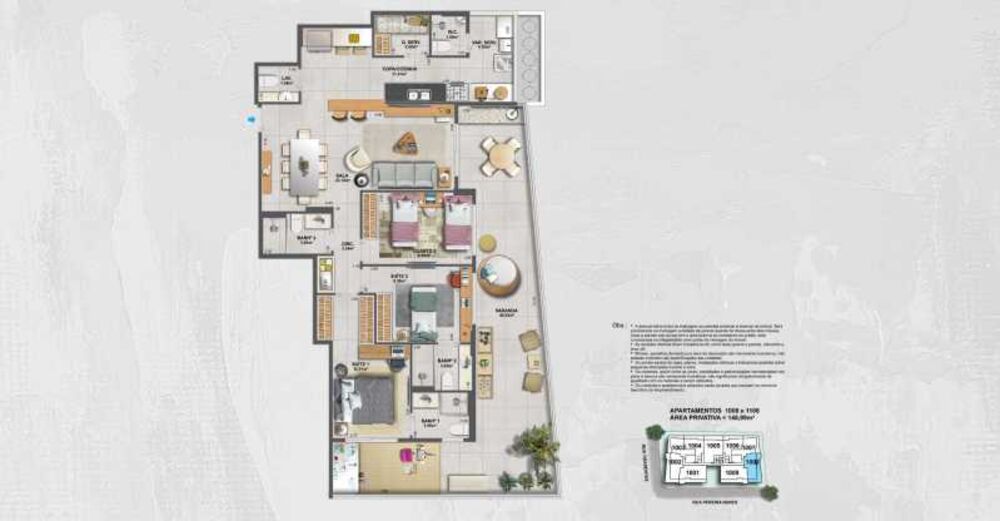 Apartamento, 3 quartos, 146 m² - Foto 7