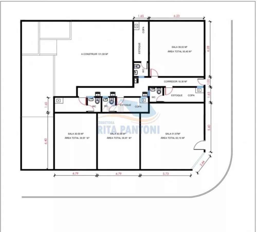 Loja-Salão para alugar, 178m² - Foto 1