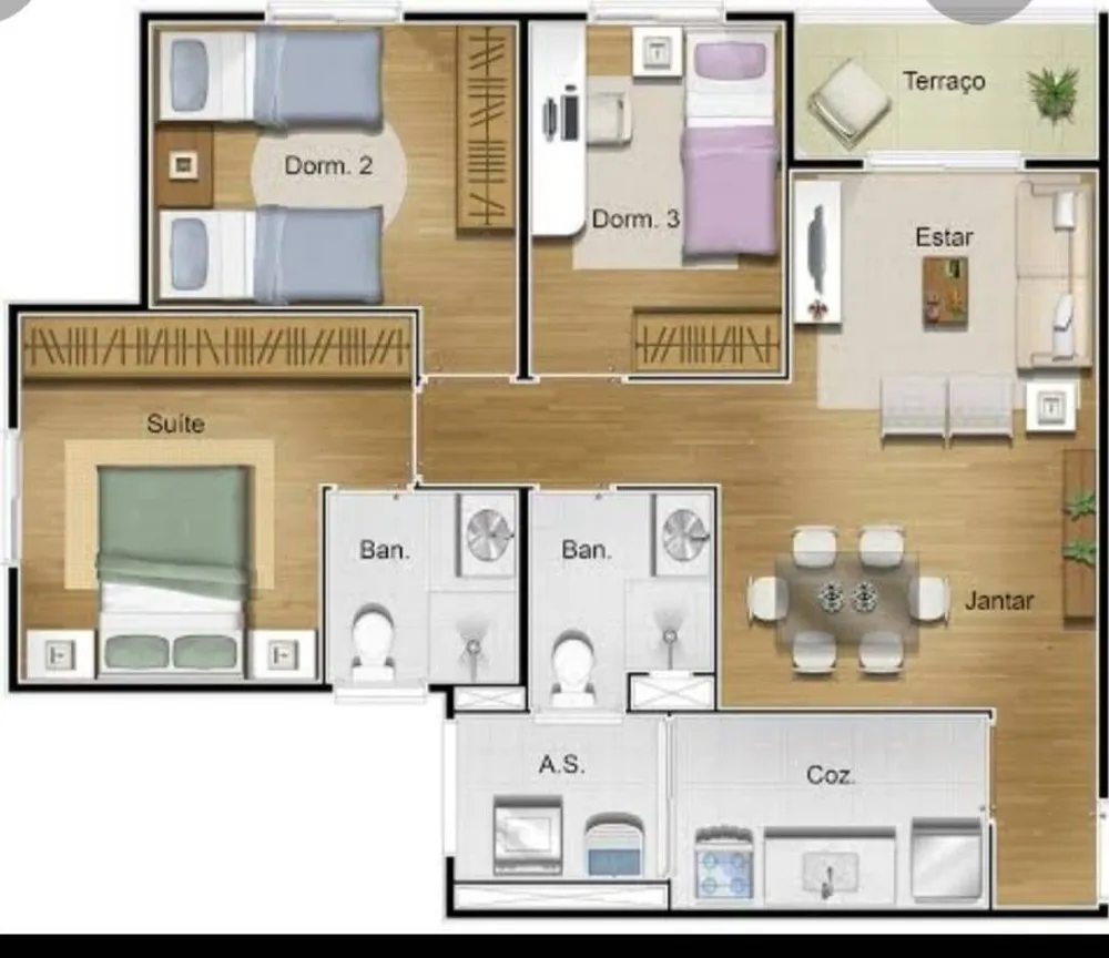 Apartamento, 3 quartos, 71 m² - Foto 12