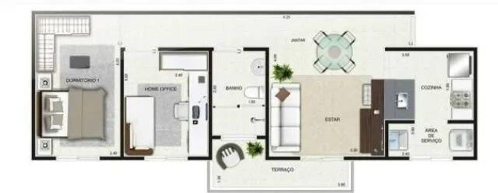 Apartamento, 2 quartos, 54 m² - Foto 4