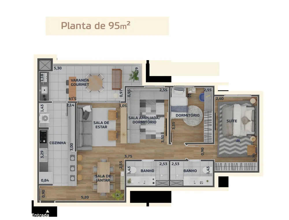 Apartamento, 3 quartos, 95 m² - Foto 11