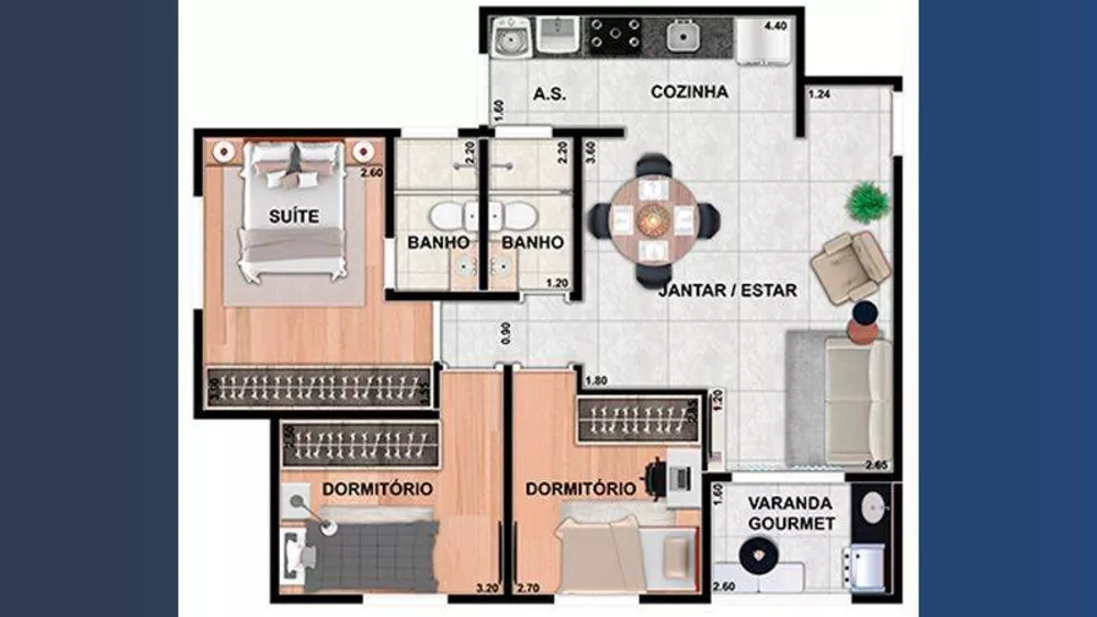 Apartamento à venda com 3 quartos, 142m² - Foto 9