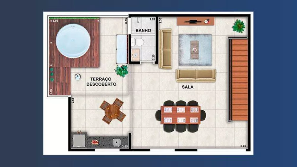 Apartamento à venda com 3 quartos, 142m² - Foto 8