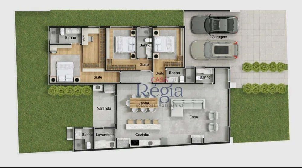 Casa de Condomínio, 3 quartos - Foto 3