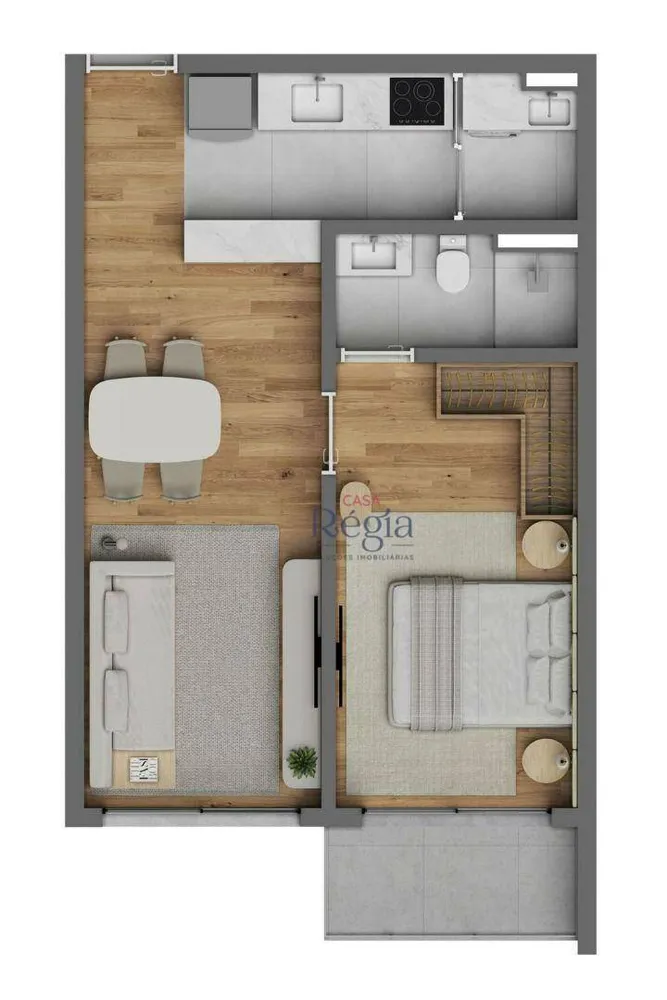 Apartamento, 1 quarto, 59 m² - Foto 5