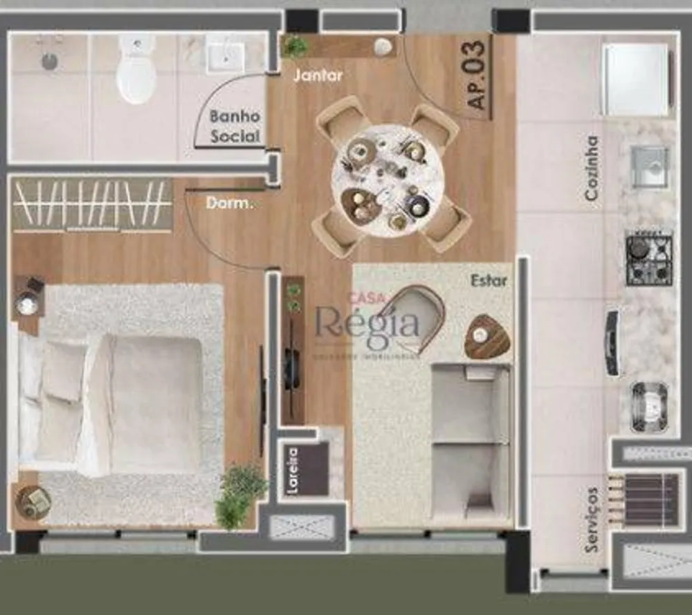Apartamento, 1 quarto, 35 m² - Foto 4