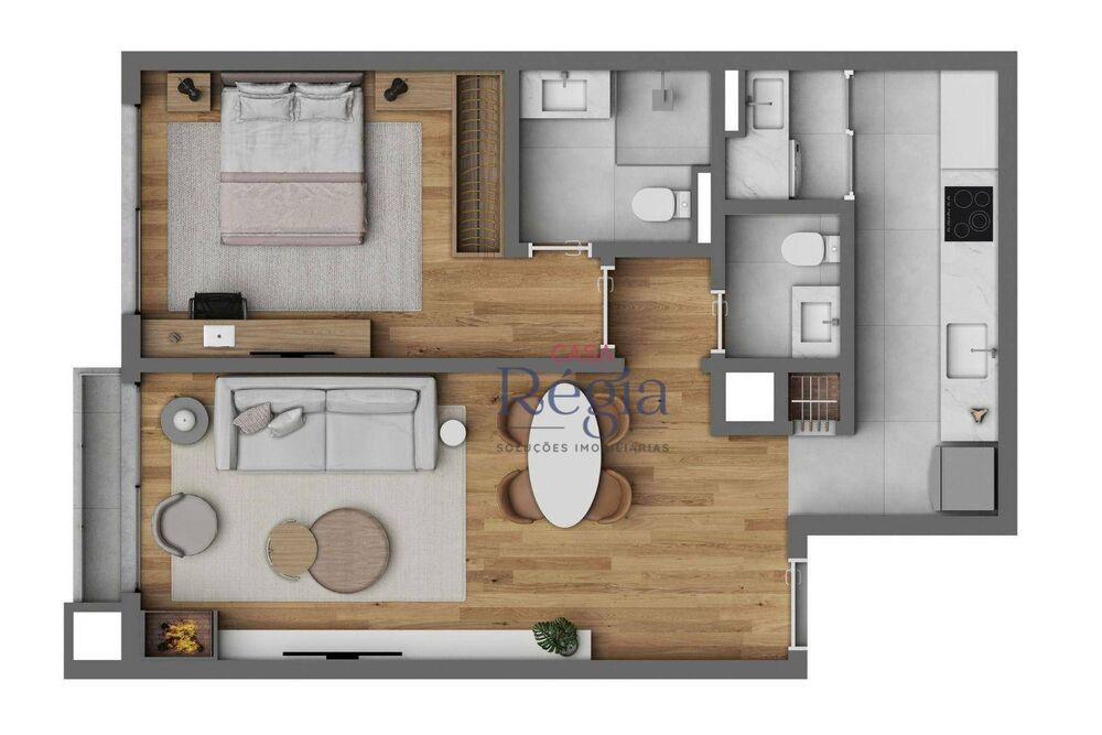 Apartamento, 1 quarto, 46 m² - Foto 5