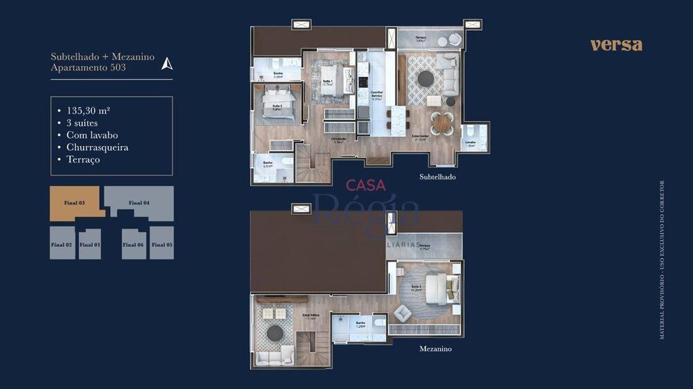 Apartamento, 3 quartos, 134 m² - Foto 4