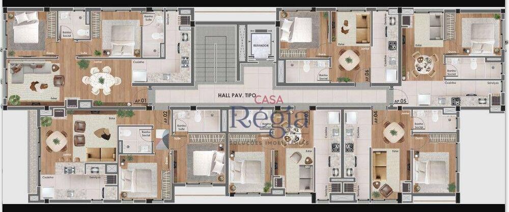 Apartamento, 2 quartos, 64 m² - Foto 1