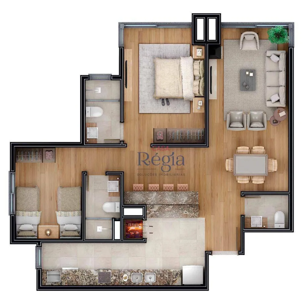 Apartamento, 2 quartos, 84 m² - Foto 7