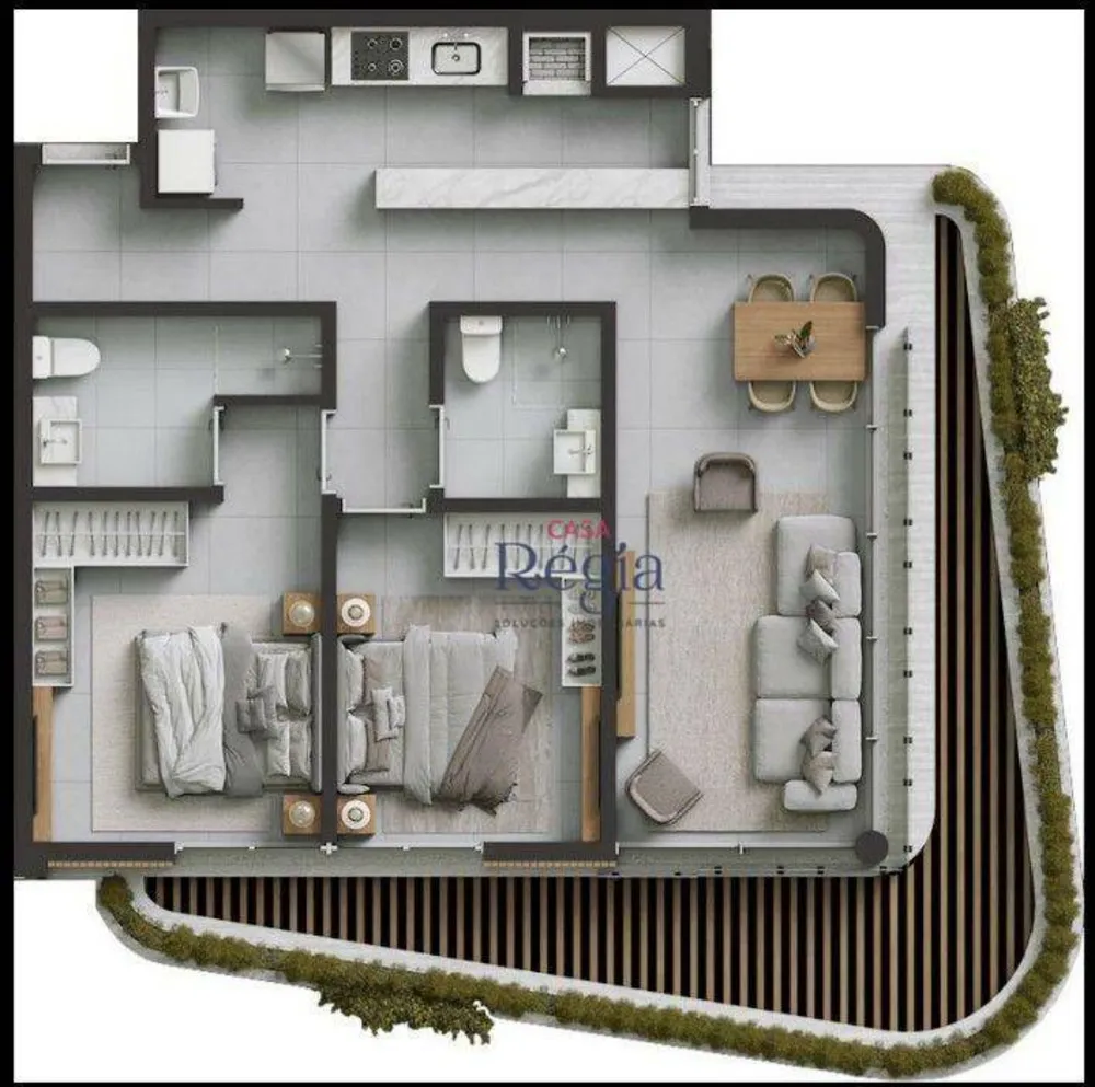Apartamento, 2 quartos, 79 m² - Foto 2