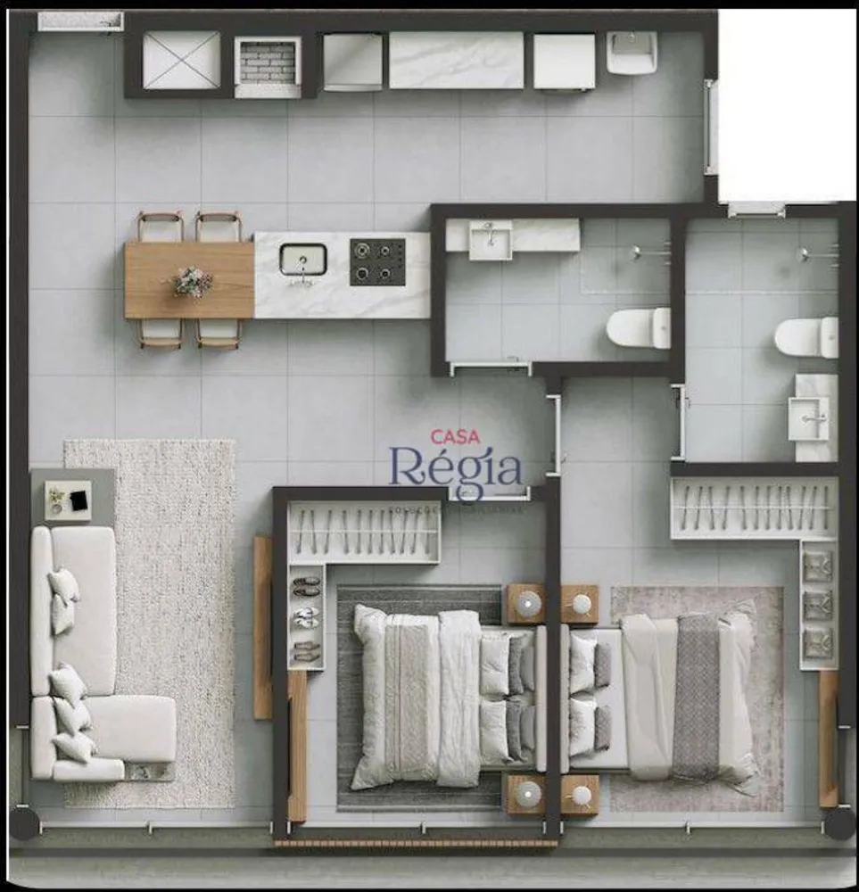 Apartamento, 2 quartos, 79 m² - Foto 1