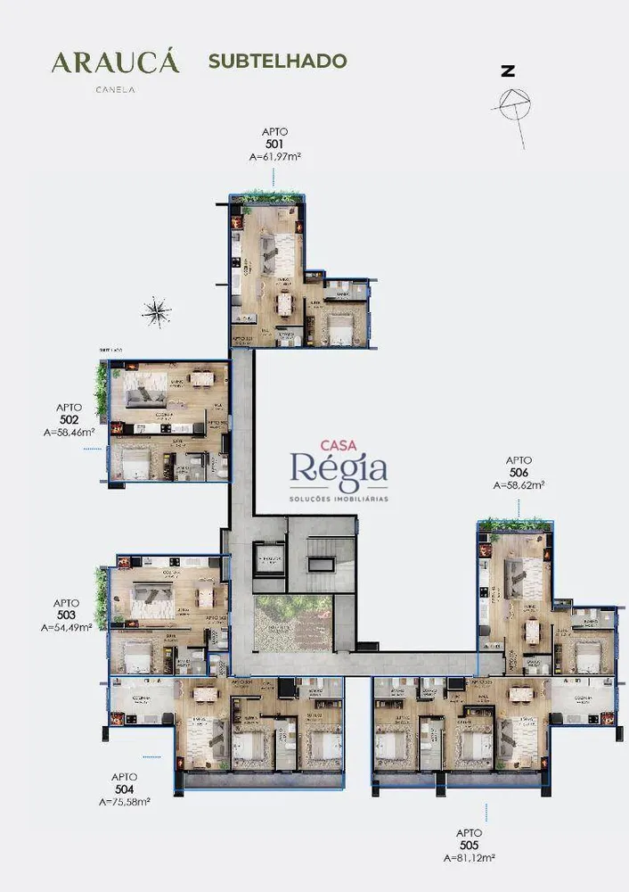 Apartamento, 1 quarto, 54 m² - Foto 2