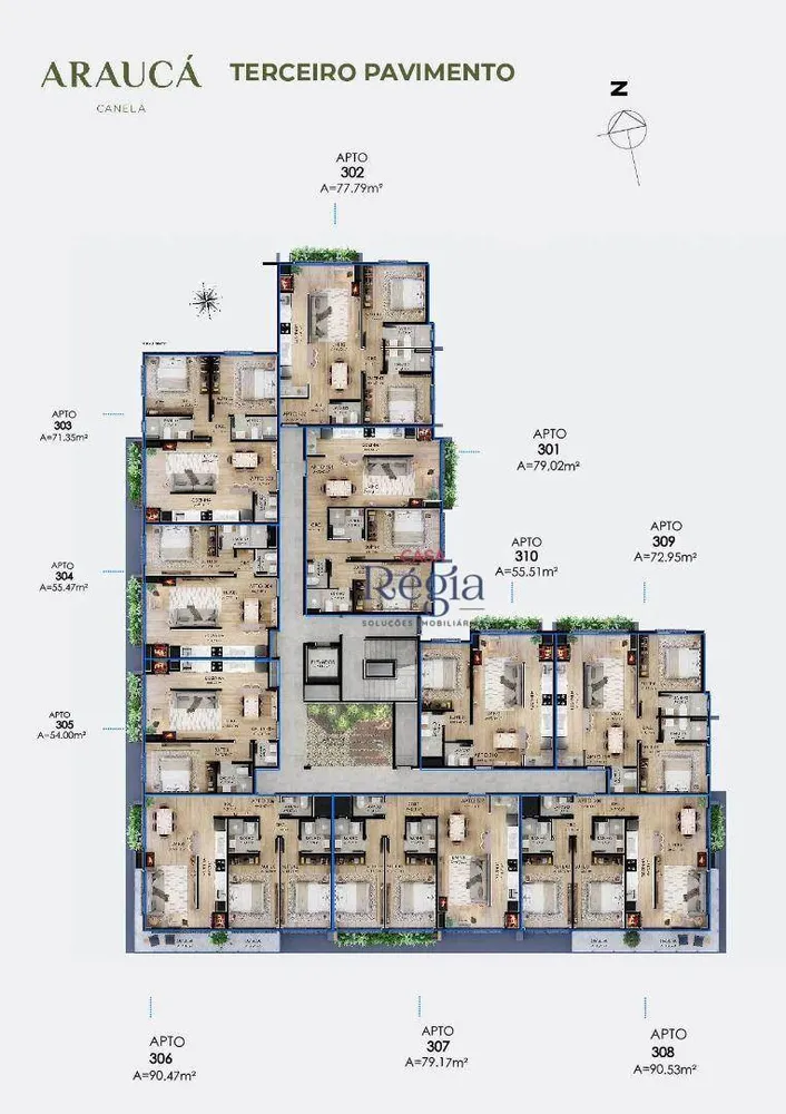 Apartamento, 1 quarto, 54 m² - Foto 1
