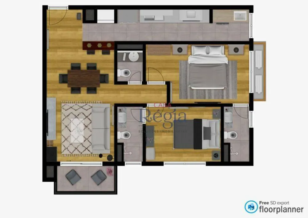 Apartamento, 2 quartos, 97 m² - Foto 4