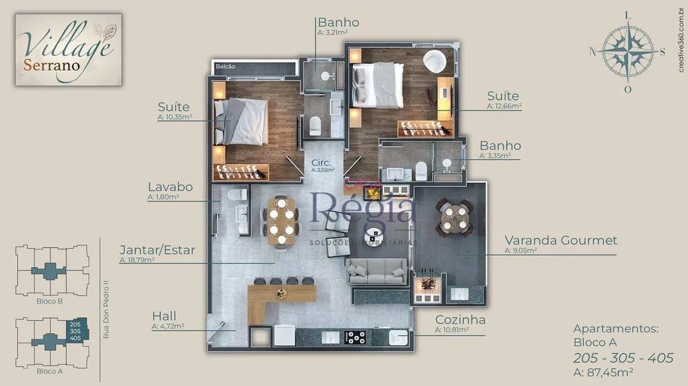Apartamento, 2 quartos, 87 m² - Foto 3