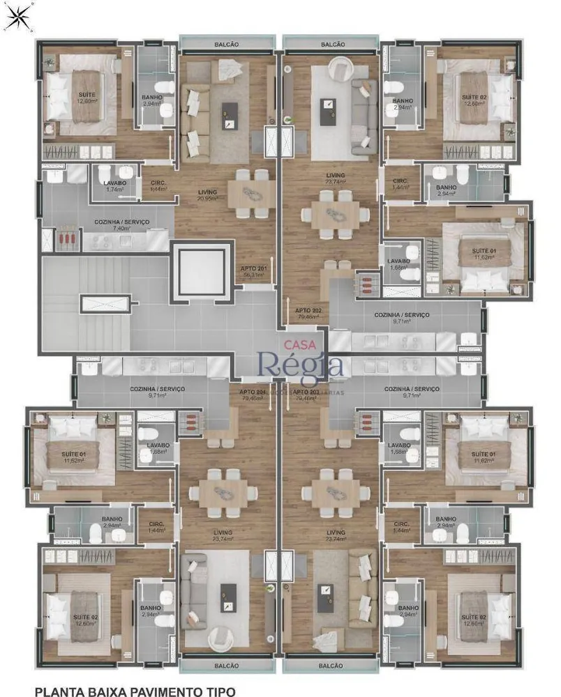 Apartamento, 2 quartos, 88 m² - Foto 10