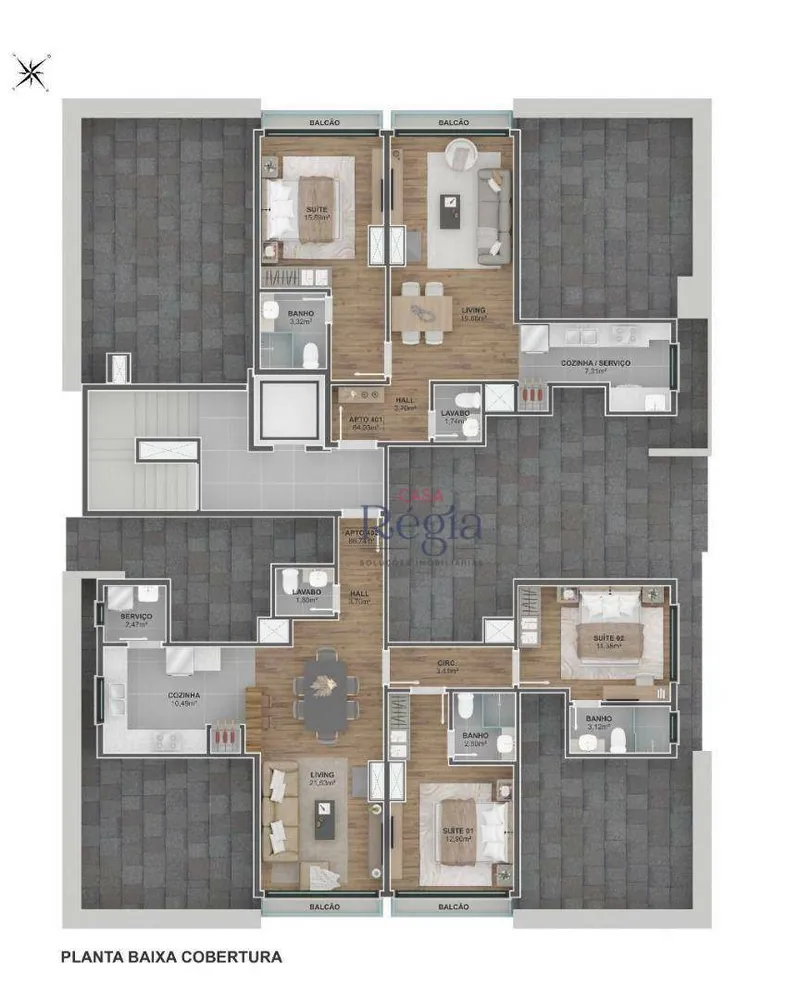Apartamento, 2 quartos, 88 m² - Foto 8