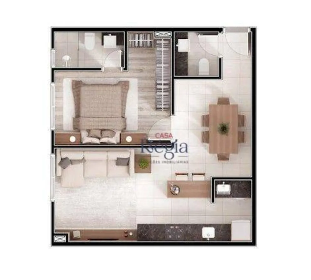 Apartamento, 1 quarto, 52 m² - Foto 4