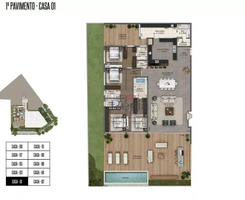 Casa de Condomínio à venda com 4 quartos, 515m² - Foto 3