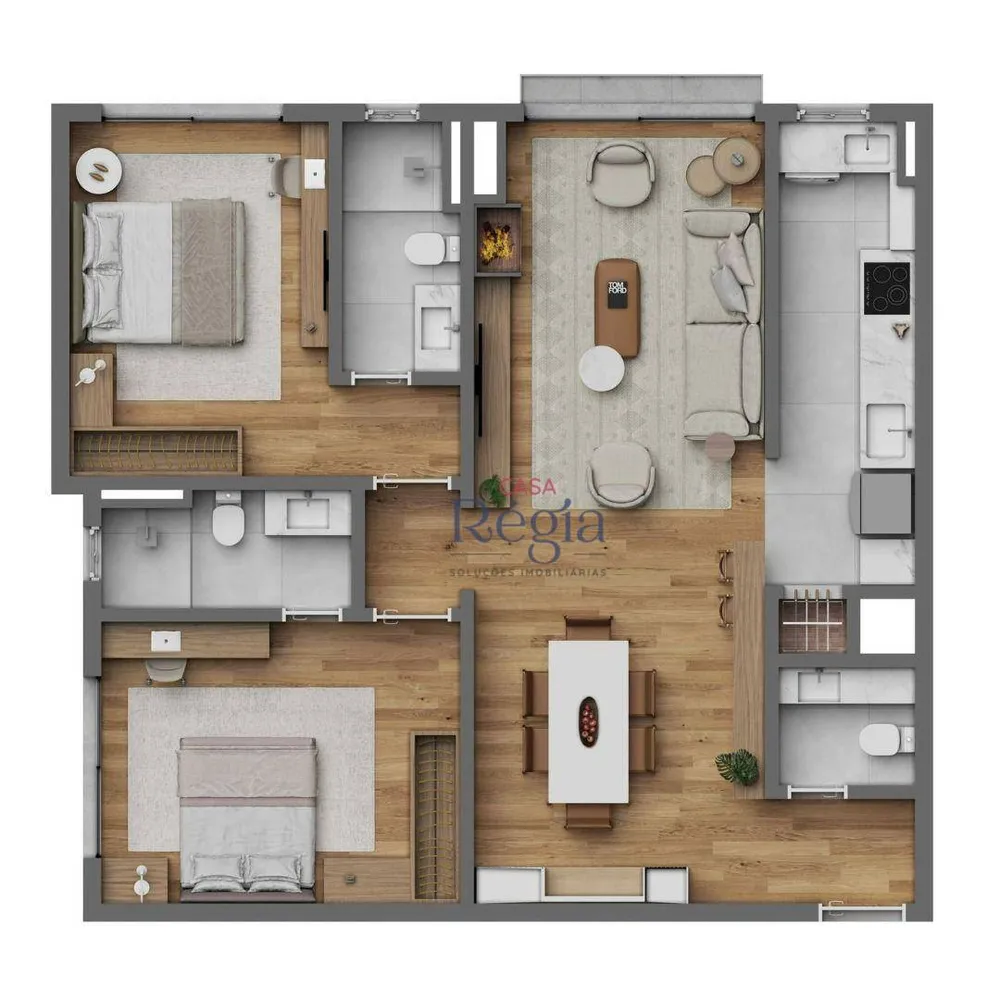 Apartamento, 2 quartos, 83 m² - Foto 3