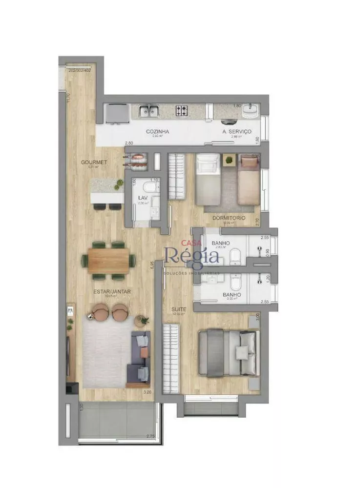 Apartamento à venda com 2 quartos, 82m² - Foto 6