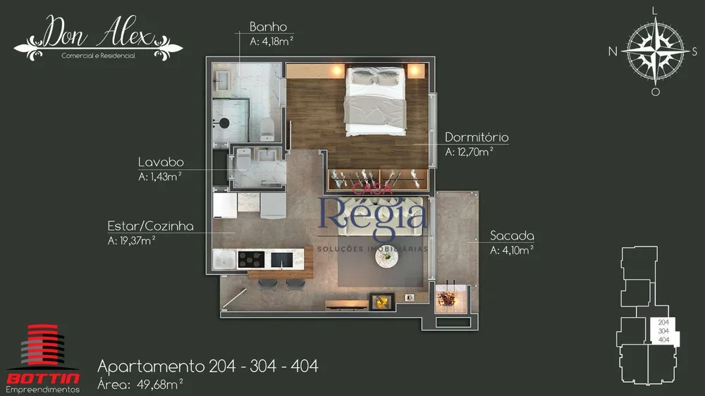Apartamento, 1 quarto, 72 m² - Foto 4