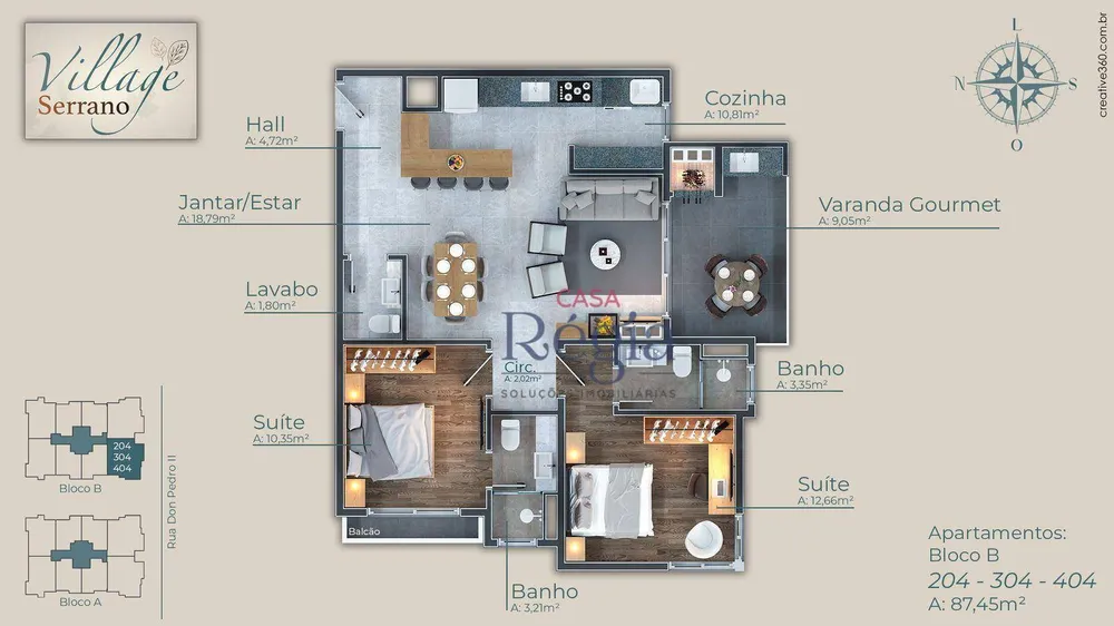 Apartamento, 2 quartos, 69 m² - Foto 6