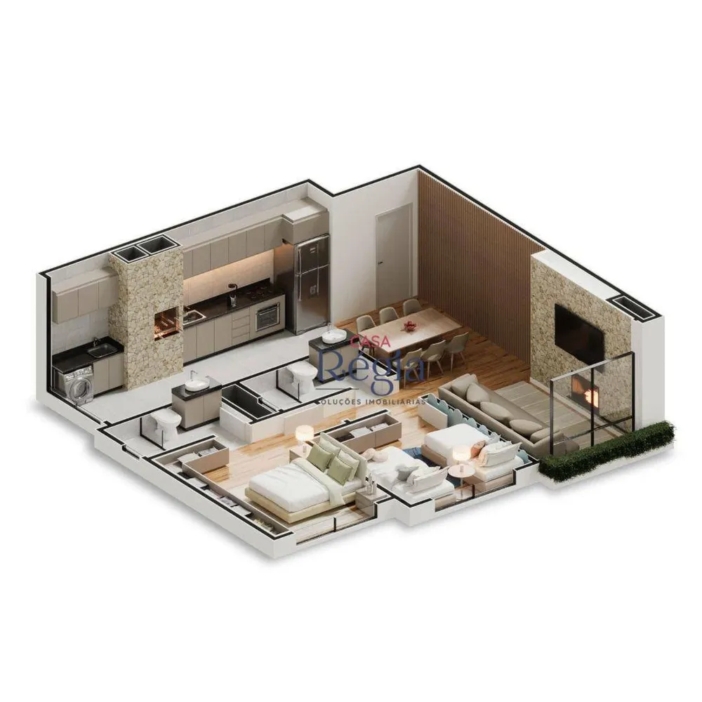 Apartamento, 2 quartos, 69 m² - Foto 1