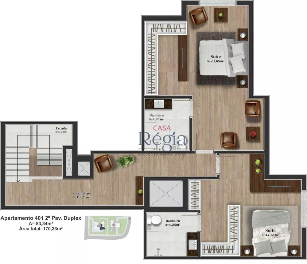 Apartamento à venda com 4 quartos, 226m² - Foto 6