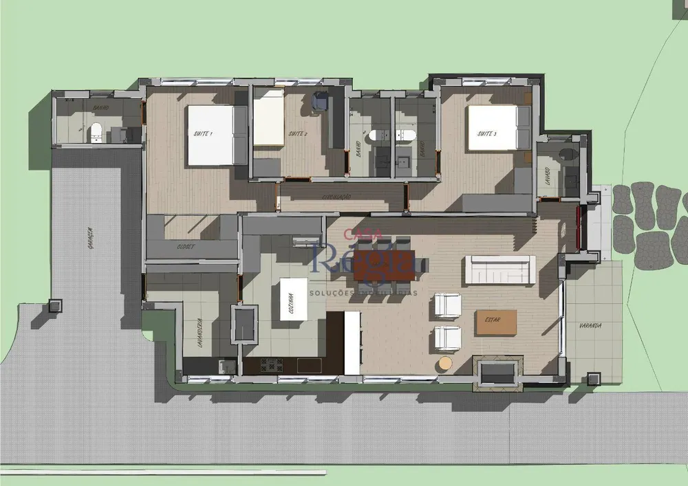 Casa de Condomínio, 3 quartos - Foto 4